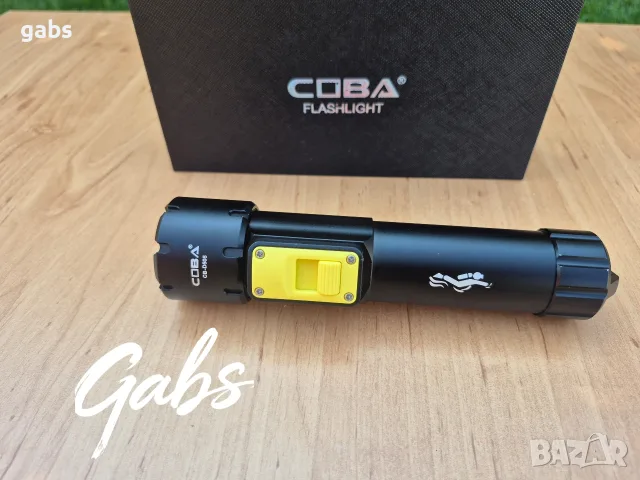 Водолазен LED фенер COBA -D505 с яркост 1000 lm за дълбочина до 300м, снимка 12 - Екипировка - 55388370