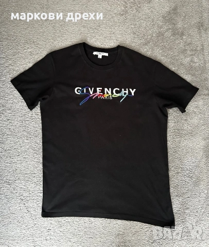 Givenchy Paris Embroidery Black , снимка 3 - Тениски - 54901084