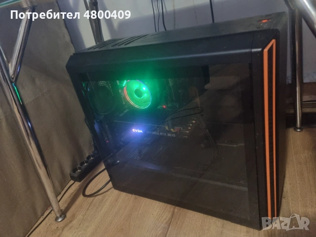 Геймърски настолен компютър. EVGA RTX 3070, Ryzen 7 3700x, MSI X470, 16GB DDR4, 750W