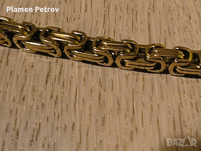 Ланец и гривна кралска плетка , снимка 5 - Бижутерийни комплекти - 53950257