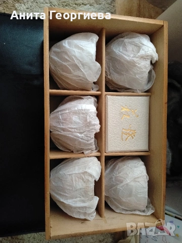 Комплект Японска керамика Хаги 5бр. , снимка 5 - Антикварни и старинни предмети - 54075649