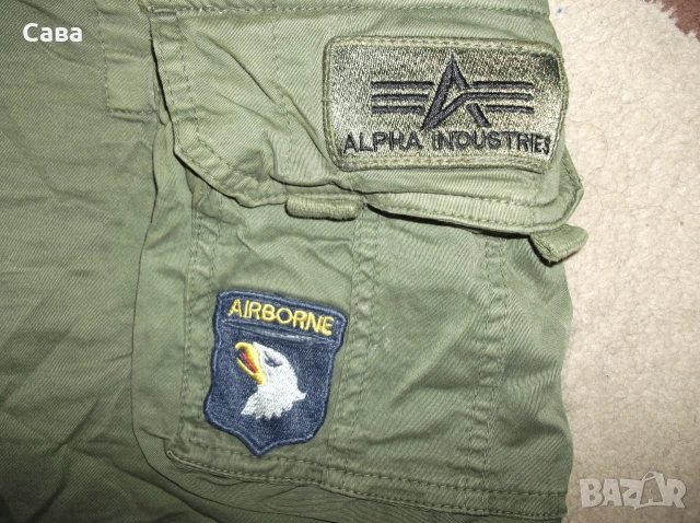 Къси карго панталони ALPHA IND.  мъжки,Л, снимка 2 - Къси панталони - 55038715