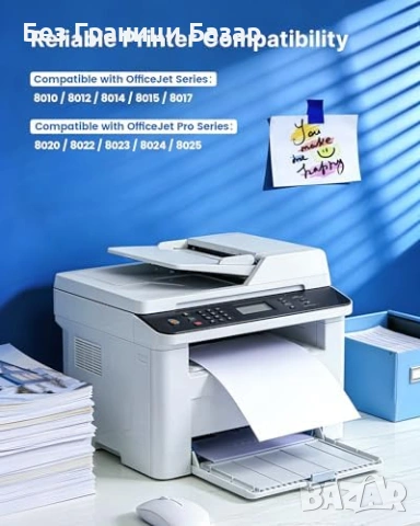 Нови 912XL мастилени касети 4 цвята за HP OfficeJet Pro 8025 8012 принтер мастило тонер, снимка 2 - Други стоки за дома - 54257562