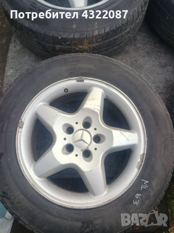 Джанти с гуми 17" 5х112  Mercedes ML 163, снимка 8 - Гуми и джанти - 54678688