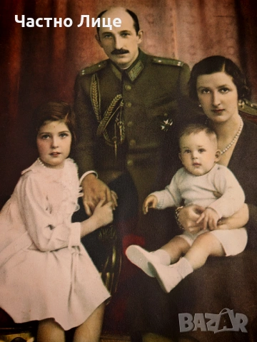 Рядка Стара Снимка Плакат на Цар Борис III с Неговото Семейство 1937-38 г , снимка 4 - Колекции - 54016057