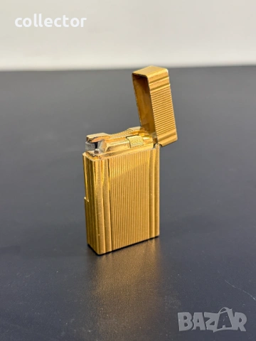 Луксозна позлатена запалка S.T. Dupont №8159, снимка 3 - Запалки - 54519935