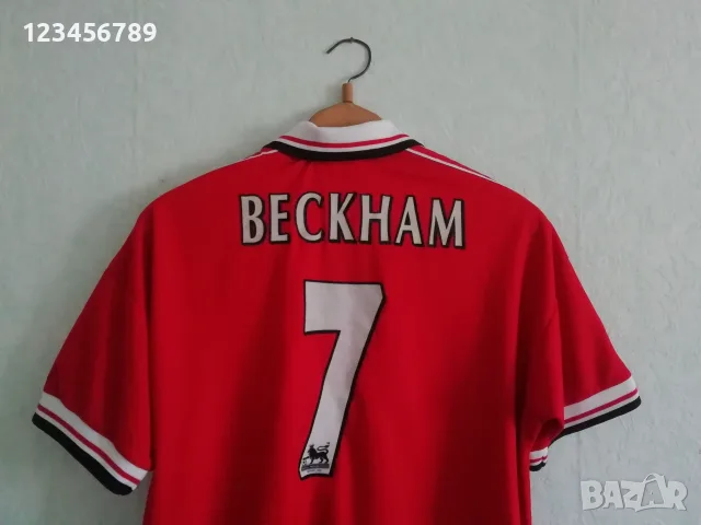 Manchester United Beckham Umbro 1998/1999/2000 оригинална тениска фланелка Бекъм Манчестър Юнайтед, снимка 3 - Тениски - 53438858