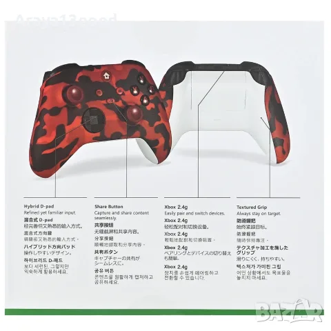 Безжичен гейминг контролер за Xbox One и PC, 2.4 GHz, вибрация, Hall Effect, снимка 2 - Джойстици и геймпадове - 55625788