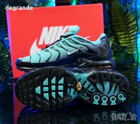 👟Nike Air Max TN Цвят Черно и Тюркоаз, снимка 4 - Маратонки - 54751397