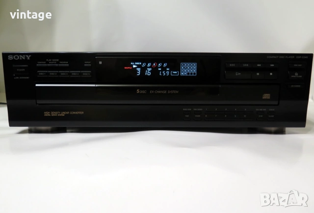 Sony CDP-C345 Multi Compact Disc Player, снимка 5 - Други - 55153778