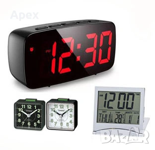 Светещ LED часовник на Ток. Дигитален Будилник. Електрически Настолни Светещи Часовници. Будилници
