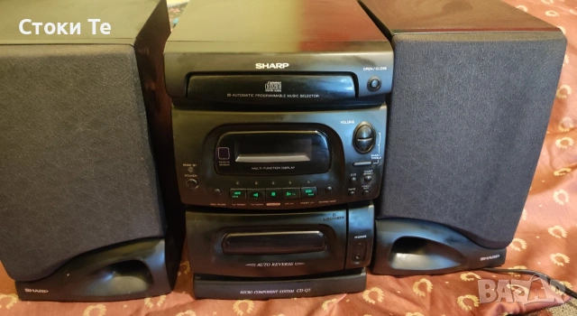 Ретро микро аудио система Sharp CD-Q5 – Като нова, всичко работи!