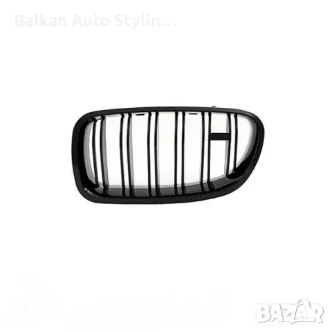 BMW F10 F11 M5 Style двойна бъбрековидна решетка Gloss Black, снимка 3 - Части - 55366562