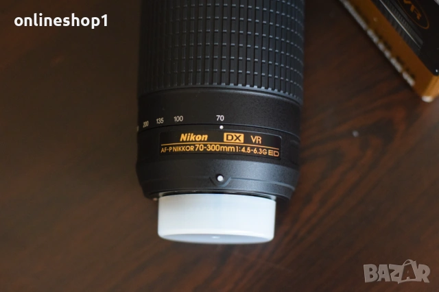 Обектив Nikon AF-P DX NIKKOR 70-300mm f4.5-6.3G ED VR, снимка 2 - Обективи и филтри - 54123572