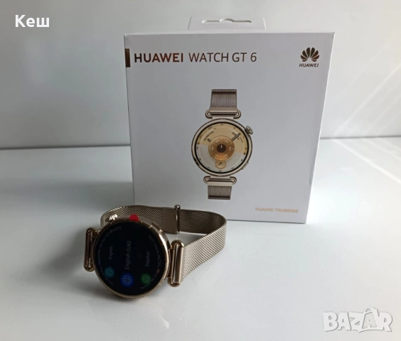 Смарт часовник Huawei Watch GT 6 41mm (златист чисто нов), снимка 3 - Смарт часовници - 54631309
