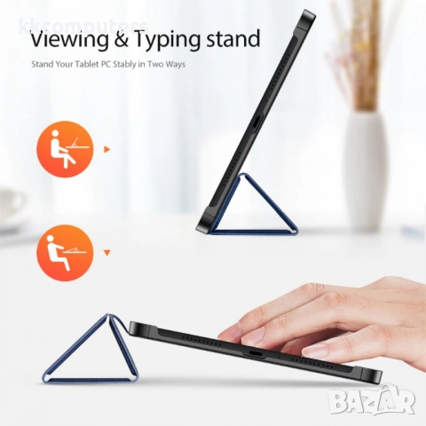 DUX DUCIS Domo Калъф за OnePlus Pad Go 2 с Тройно Сгъваема Стойка и Протектор – 2 цвята, снимка 3 - Резервни части за телефони - 54041416