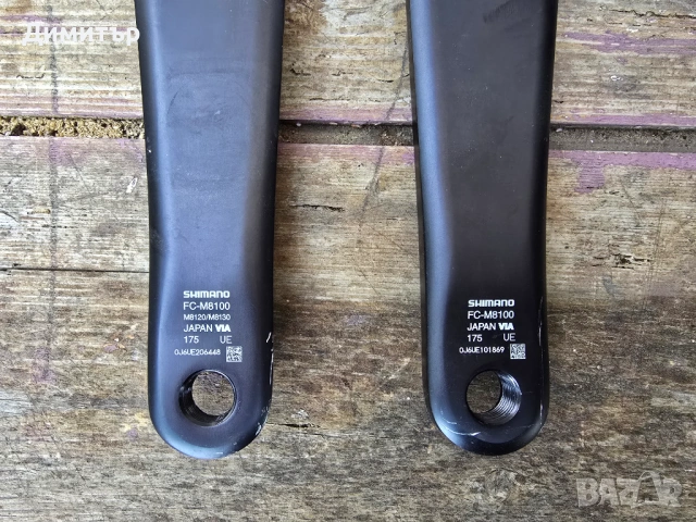 Курбели Deore XT и овален венец Absolute Black, снимка 2 - Части за велосипеди - 54335001