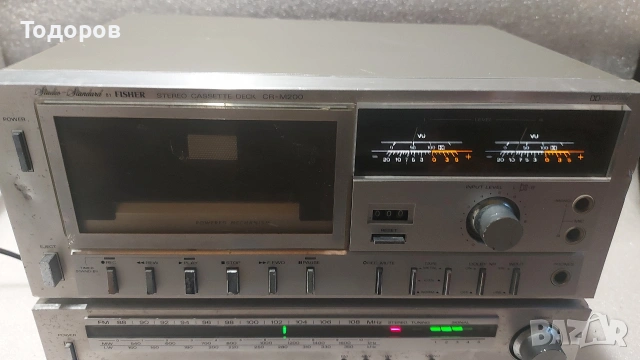 Fisher TA-M200 Stereo Tuner Amplifier/CR-M200 Stereo Cassette Deck двукомпонентна HiFi система , снимка 4 - Аудиосистеми - 54610117