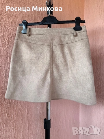 Велурена пола Zara, снимка 2 - Поли - 53990234