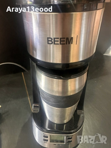 Кафемашина BEEM Thermo 2 Go с термо чаша и таймер, 750 W, LCD екран, снимка 3 - Кафемашини - 54668060