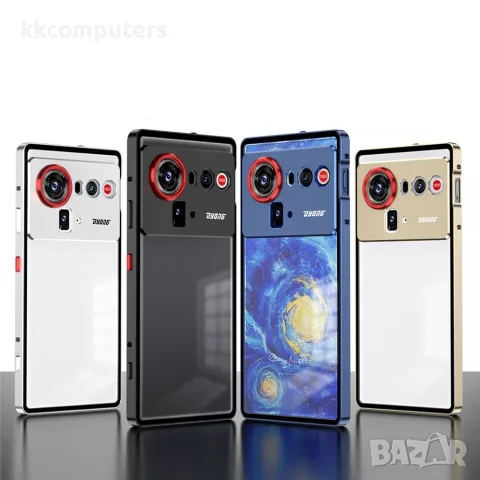За ZTE nubia Z80 Ultra 5G Матов Калъф с Алуминиева Рамка, PC Гръб, Pop-Up Заключване и Скрийн Протек, снимка 8 - Калъфи, кейсове - 55390578