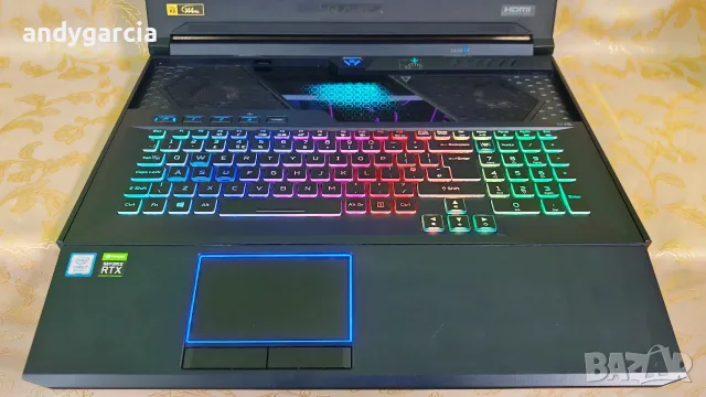 RTX 2080 8GB 190W/Core i7-9750H/17.3 G-SYNC 144Hz IPS/16GB RAM/512G SSD+1TB/Acer Predator Helios 700, снимка 11 - Лаптопи за игри - 55545538
