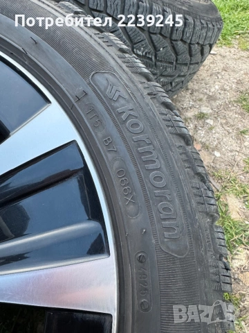 Оригинални джанти 18 цола 5х112 за Мерцеде Е-класа W213 със зимни гуми 245/45/18, снимка 8 - Гуми и джанти - 54184305