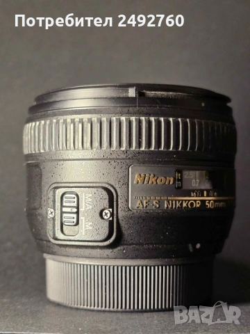 Твърд обектив Nikkor 50 mm F 1.4 Nikon, снимка 4 - Обективи и филтри - 54706418