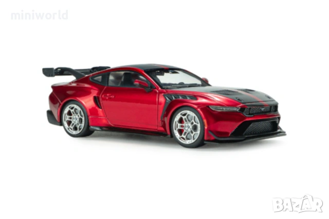 Ford Mustang GTD 2025 - мащаб 1:43 на Solido моделът е нов в PVC дисплей-кейс, снимка 6 - Колекции - 54508184