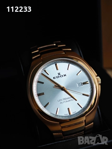 EDOX Les Bemonts Ultra Slim Automatic Rose Gold, снимка 6 - Мъжки - 54492813