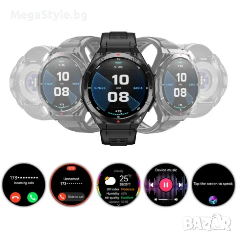 Водоустойчив  Bluetooth GPS смарт часовник ,мъжки IP69, снимка 3 - Смарт часовници - 55688822