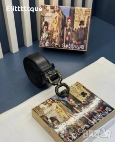 колани от естествена кожа в кутия dolce gabbana 3см, снимка 3 - Колани - 54904507