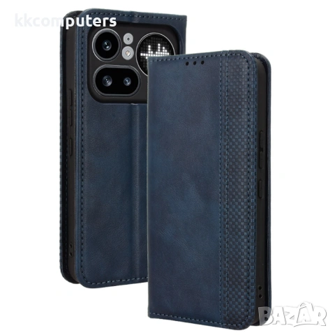 Ретро Кожен Калъф Портфейл за Nothing Phone (4a) Pro - Магнитен, Стойка, Слотове, 4 цвята, снимка 3 - Калъфи, кейсове - 54250236