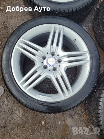 Лети джанти AMG 19" с зимни гуми за Mercedes S Class W221 , снимка 5 - Гуми и джанти - 54428399