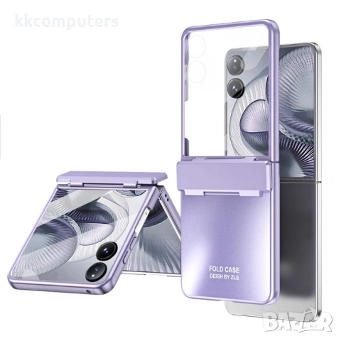 Xiaomi Mix Flip 2 калъф – PC, метално покритие, защита на пантата, протектор, 4 цвята, снимка 4 - Калъфи, кейсове - 54592347