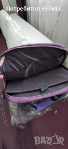 Чанта за лаптоп лилава, снимка 6 - Лаптоп аксесоари - 54282820