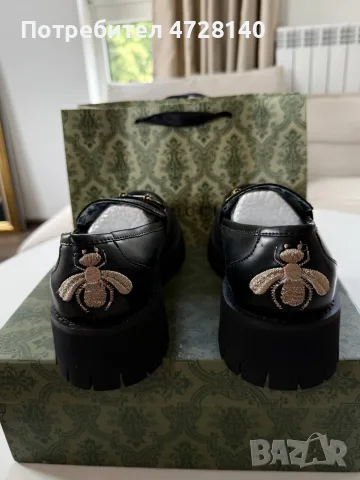 Дамски мокасини Gucci размер 38 , снимка 4 - Дамски ежедневни обувки - 55604907