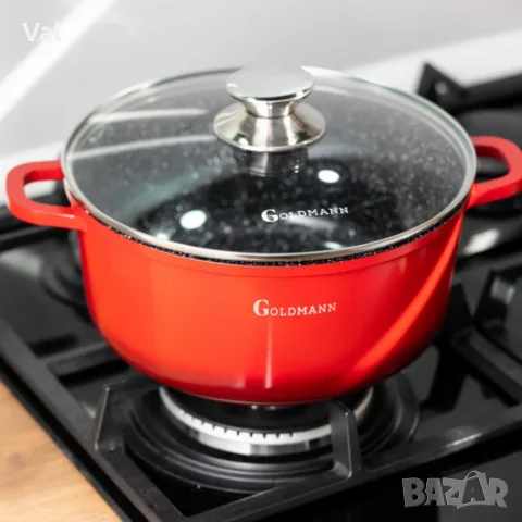 Тенджера Goldmann GM-7328R / GM-7324R, мраморно покритие, снимка 8 - Съдове за готвене - 55335035