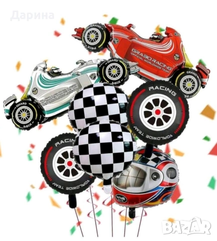 Парти сет украса колите Hot wheels и Пламъчко и машините , снимка 3 - Други - 41024146