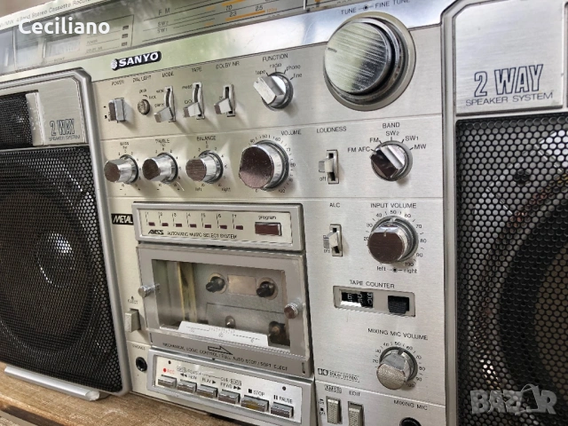 Радиокасетофон Sanyo M-X920K – легендарен ретро  boombox модел!, снимка 6 - Радиокасетофони, транзистори - 54610569