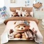 Флорален комплект с ластик, 100% памук - Различни Десени Код P2332, снимка 2