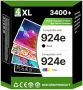 Нови Съвместими касети HP 924e 924XL за OfficeJet Pro 8120e 8130e, 4 броя тонер принтер мастило, снимка 1