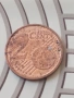 2 евро цента 1999 г.Испания с дефекти, снимка 2