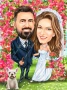 Карикатура 🎁Портрет 🌟Подарък 🎁Рожден Ден 💥Двойка ❤️ , снимка 10