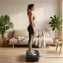 Вибрационна платформа 150W с Bluetooth, дистанционно и ластици – до 150 кг, снимка 5