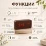 Постоянно светещ електронен часовник с дигитален термометър за стая, снимка 2