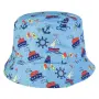 Бебешка шапка тип bucket за момче светлосиня с корабчета_1248864, снимка 1