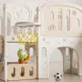 Детски приключенски център за игра 11 в 1 с пързалка, катерушка, люлка и баскет кош , снимка 4
