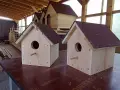 Дървена къща за птици , къща за птички от дърво , къщичка за птици, снимка 1