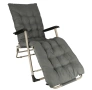 Сгъваем градински шезлонг с възглавница | Регулируем шезлонг за градина, тераса и плаж, снимка 2